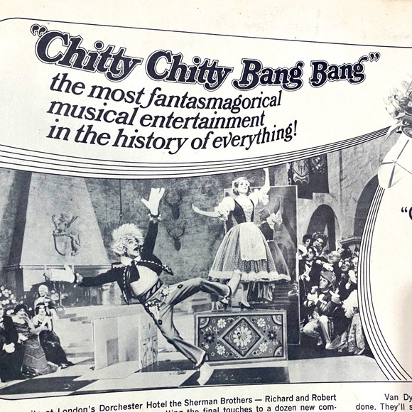 CHITTY CHITTY BANG BANG VTG 1965 ORIGINAL CAST SOUNDTRACK VINYL RECORD 12” RARE - Picture 7 of 15
